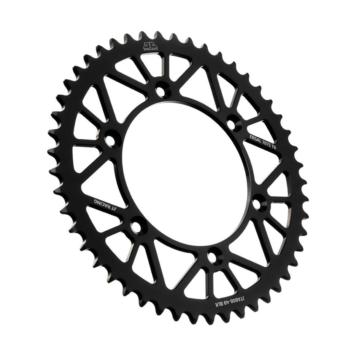 JT Aluminium achtertandwiel 7075 T6 Zwart JTA808.49BLK