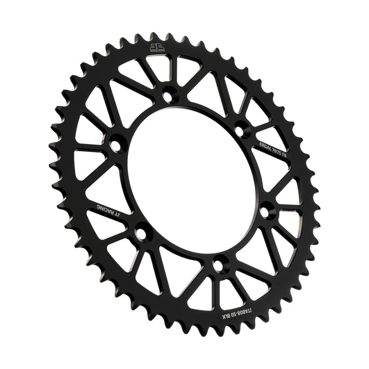 JT Aluminium achtertandwiel 7075 T6 Zwart JTA808.50BLK