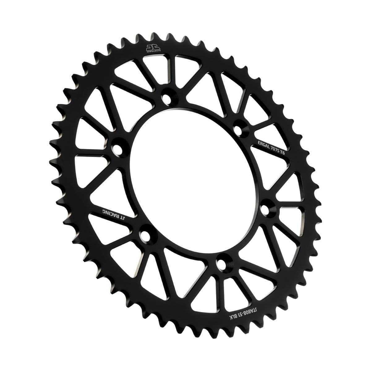 JT Aluminium achtertandwiel 7075 T6 Zwart JTA808.51BLK