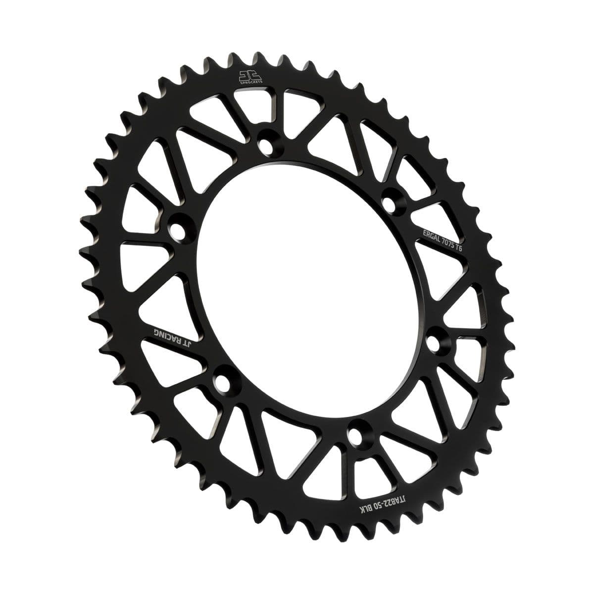 JT Aluminium achtertandwiel 7075 T6 Zwart JTA822.50BLK
