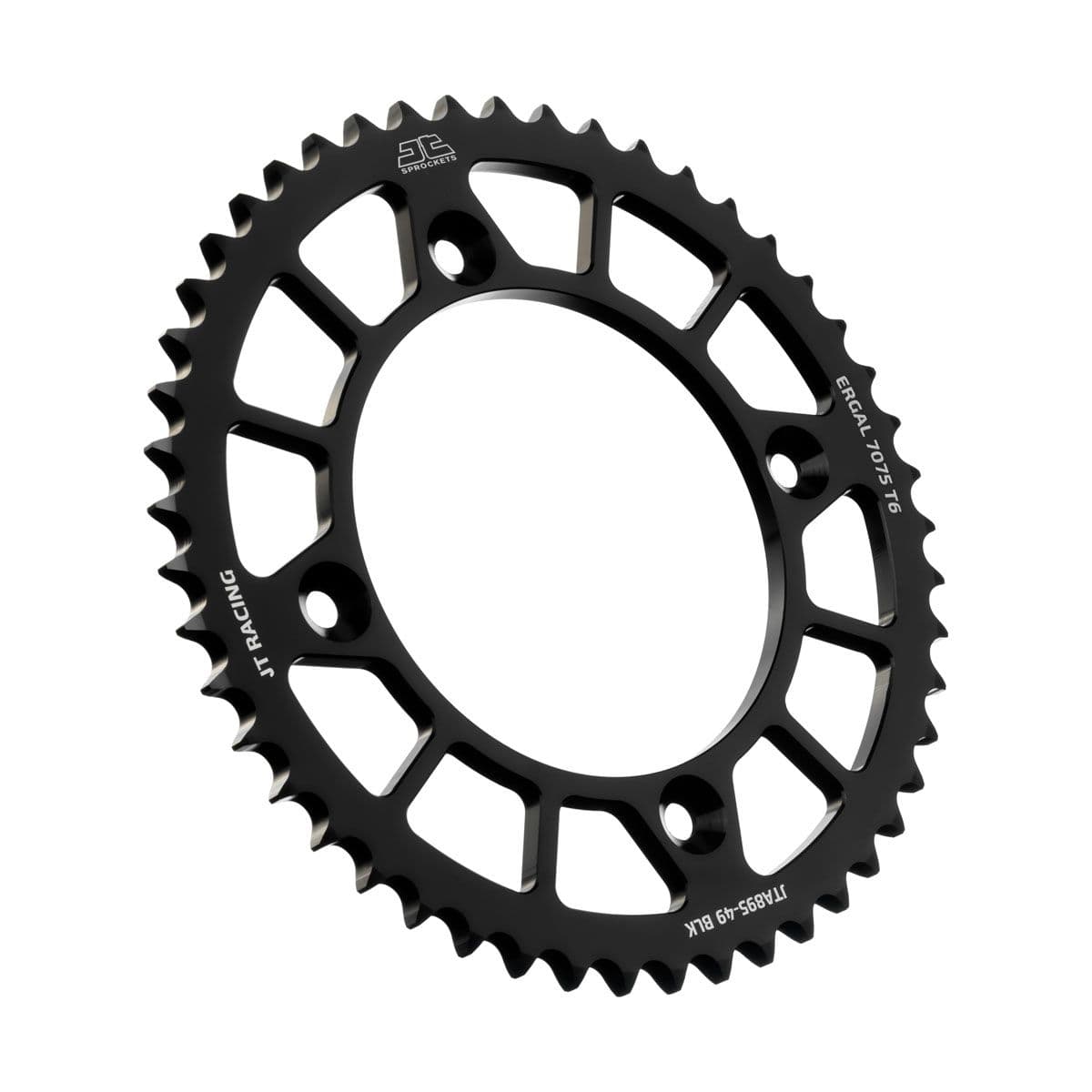 JT Aluminium achtertandwiel 7075 T6 Zwart JTA895.49BLK