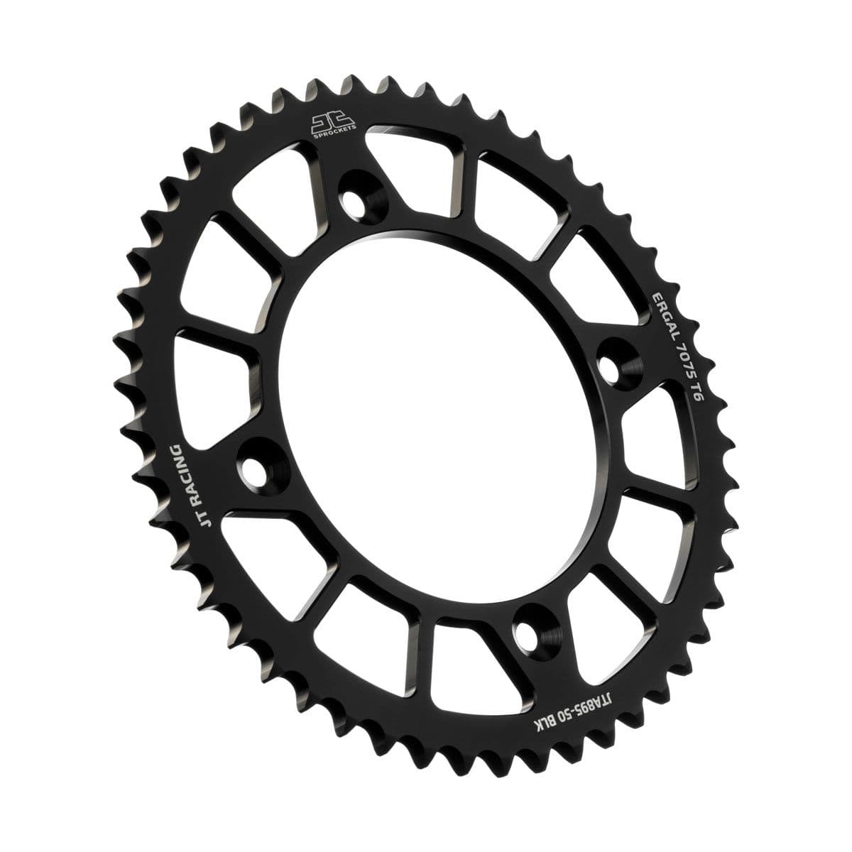 JT Aluminium achtertandwiel 7075 T6 Zwart JTA895.50BLK