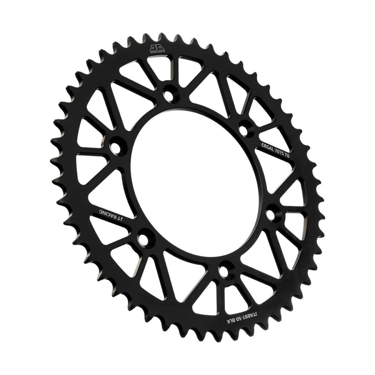 JT Aluminium achtertandwiel 7075 T6 Zwart JTA897.50BLK