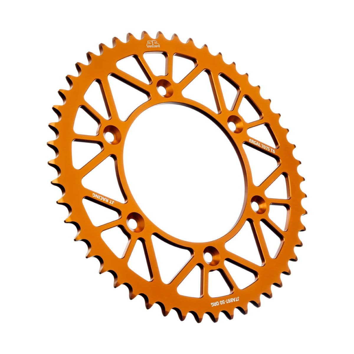 JT Aluminium achtertandwiel 7075 T6 Oranje JTA897.50ORG
