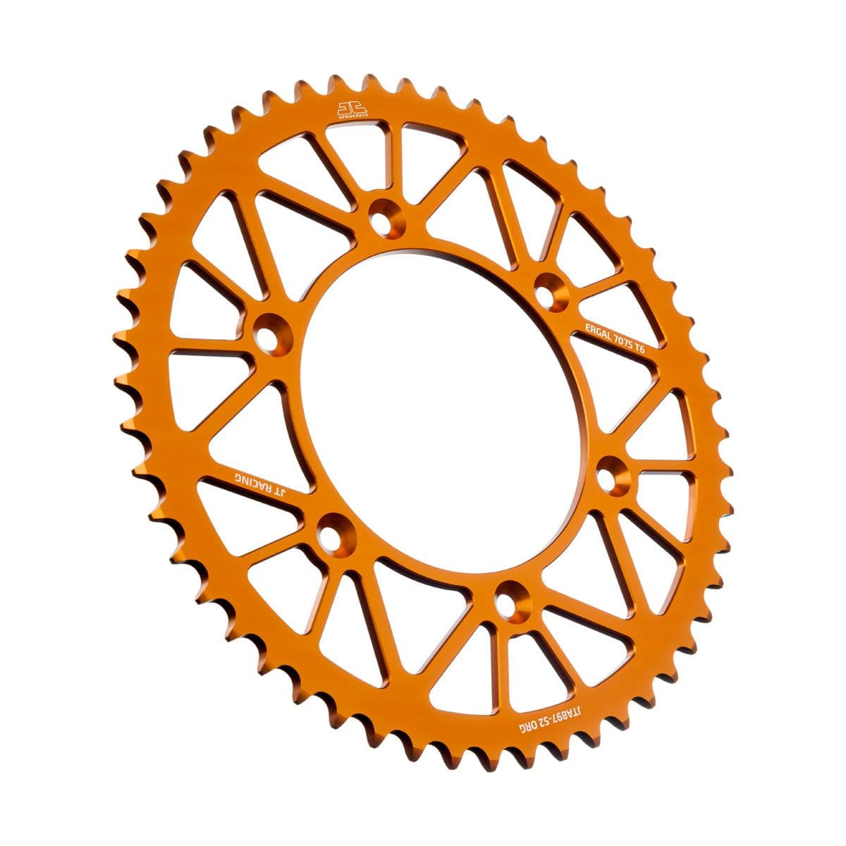 JT Aluminium achtertandwiel 7075 T6 Oranje JTA897.52ORG