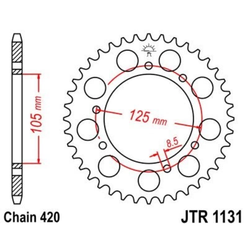 JT Rear Sprocket R1131.45