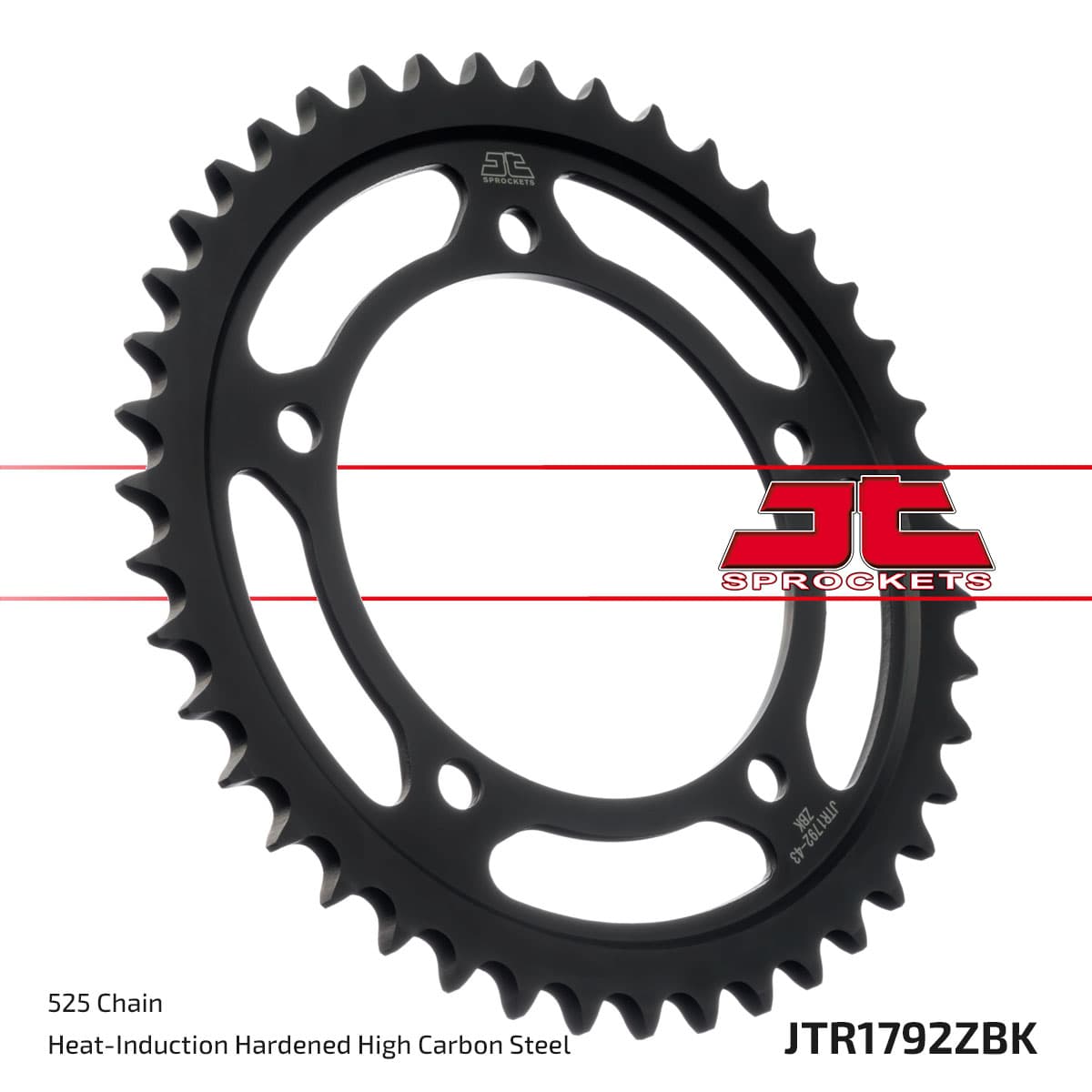 JT Achtertandwiel ZBK - Zwart Zinc JTR1792.47ZBK
