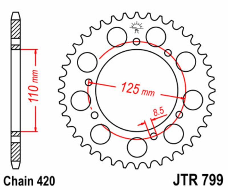JT Rear Sprocket R799.50