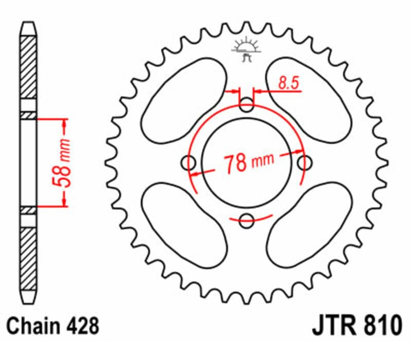 JT Rear Sprocket R810.47