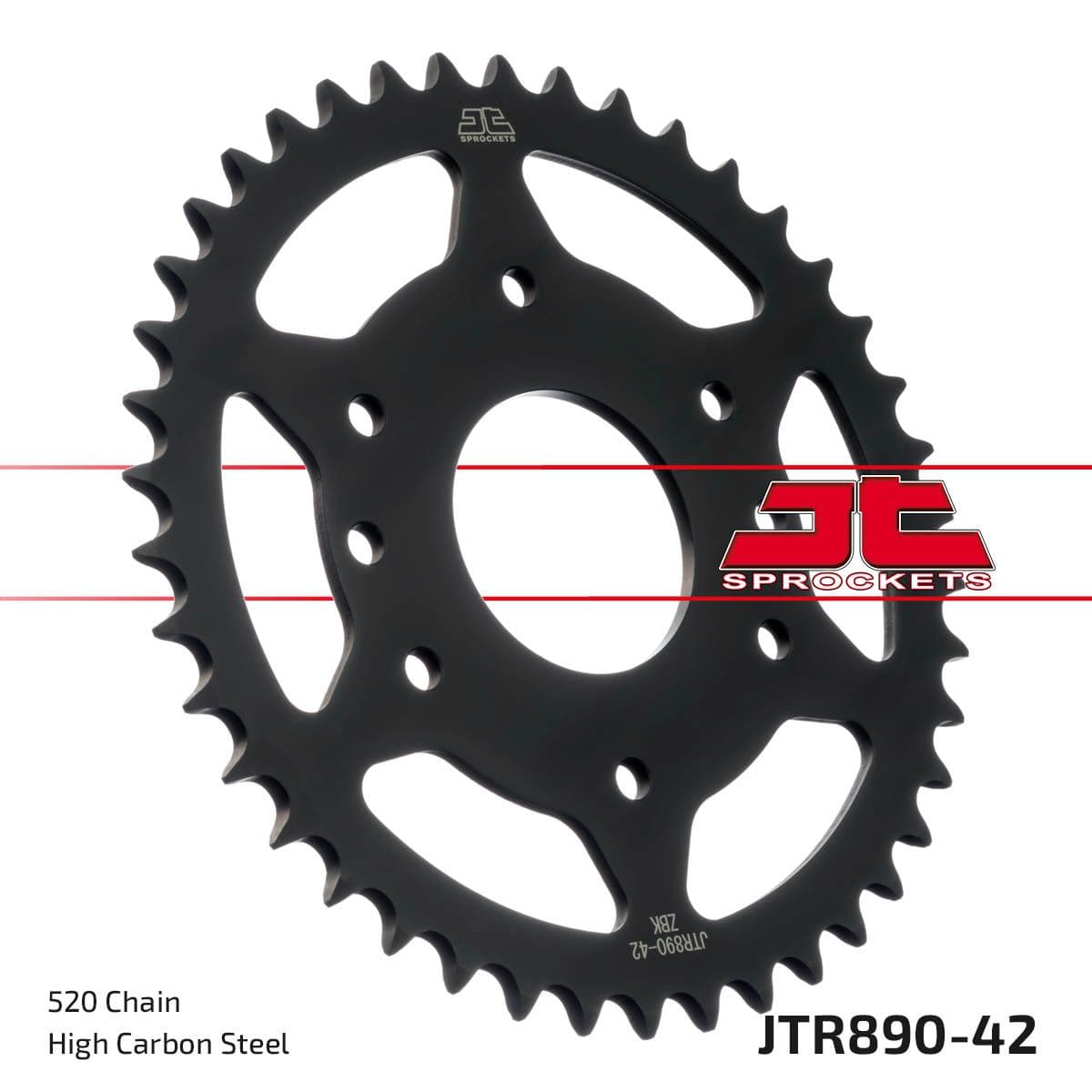 JT Rear Sprocket ZBK - Schwarz Zinc JTR890.42ZBK