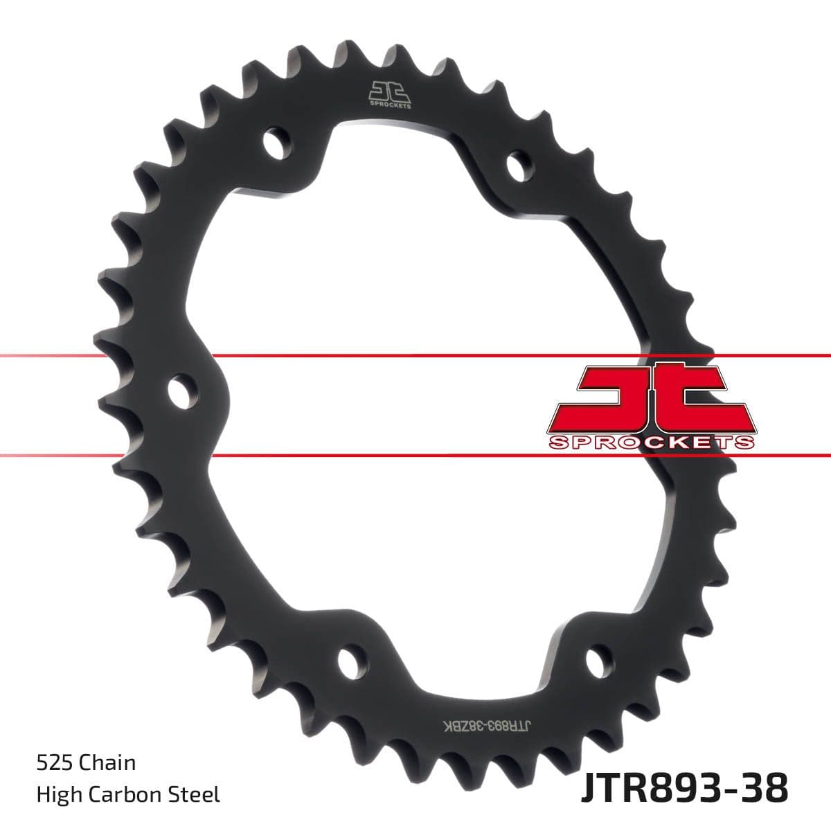 JT Rear Sprocket ZBK - Schwarz Zinc JTR893.38ZBK
