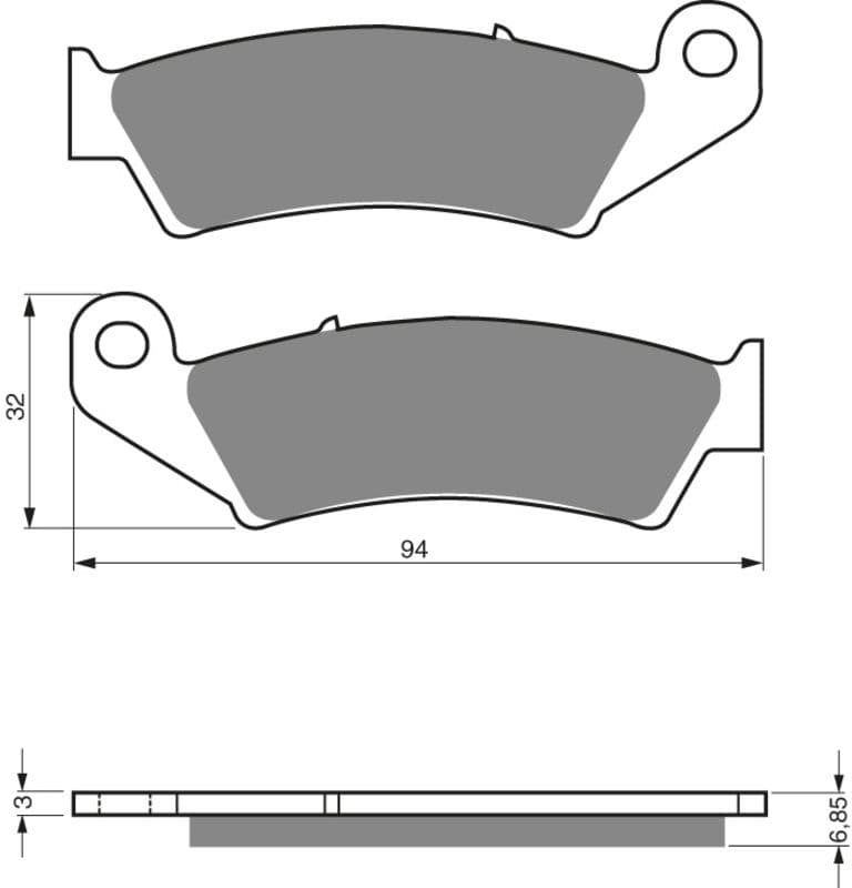 GOLDFREN Brake Pads 041 Ceramic Carbon AD