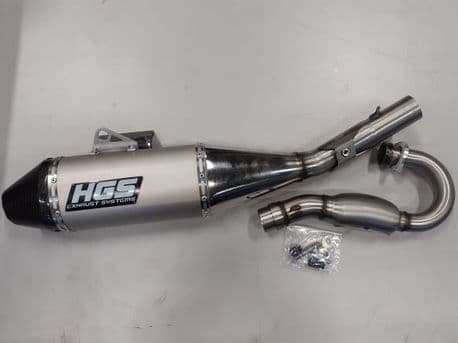 HGS Exhaustsystem 4T Compleet CRF250R 22-24 Rood Demper New