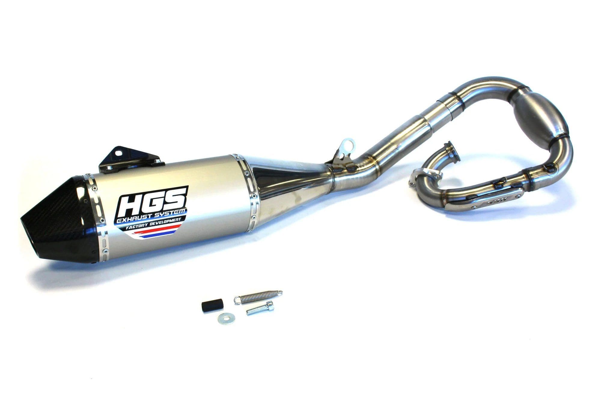 HGS Exhaust System 4T Complete Set YZ450F 23-.. Carbon End C