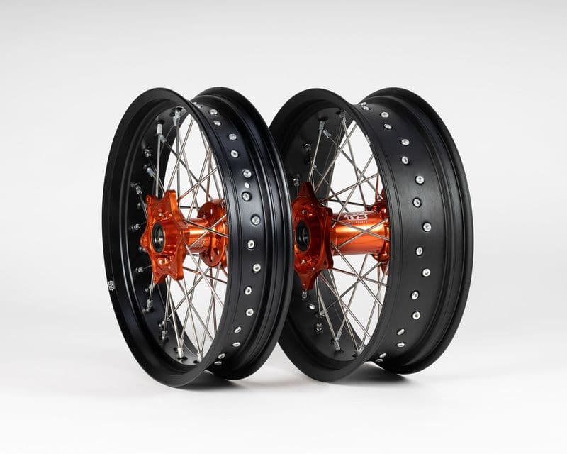 Sixty5 KTM Supermoto Schwarz/Orange Wheel Set 3.5-17/5.0-17