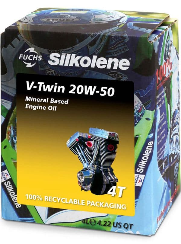 Silkolene V-Twin 20W-50 Mineral 4L CUBE (4)