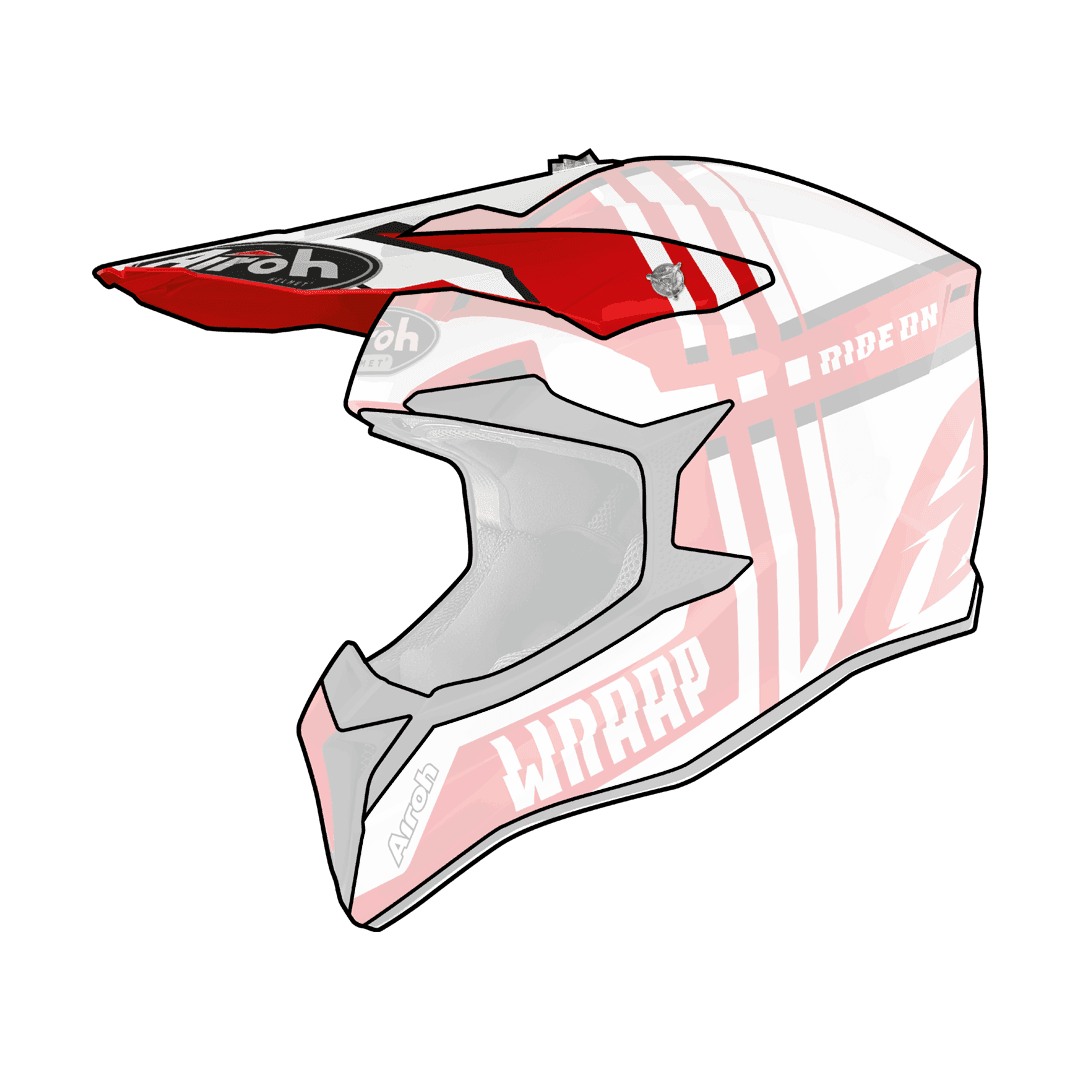 Airoh Wraap Peak Broken Rot Gloss