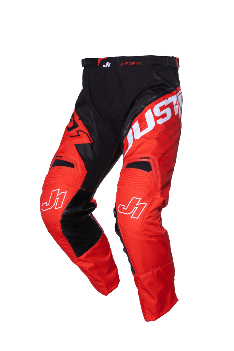 Just1 Broek J-FORCE HEXA Rood/Zwart/Wit