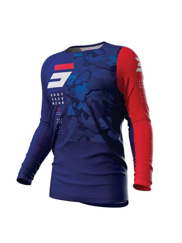 Blauw/Rood/Camouflage