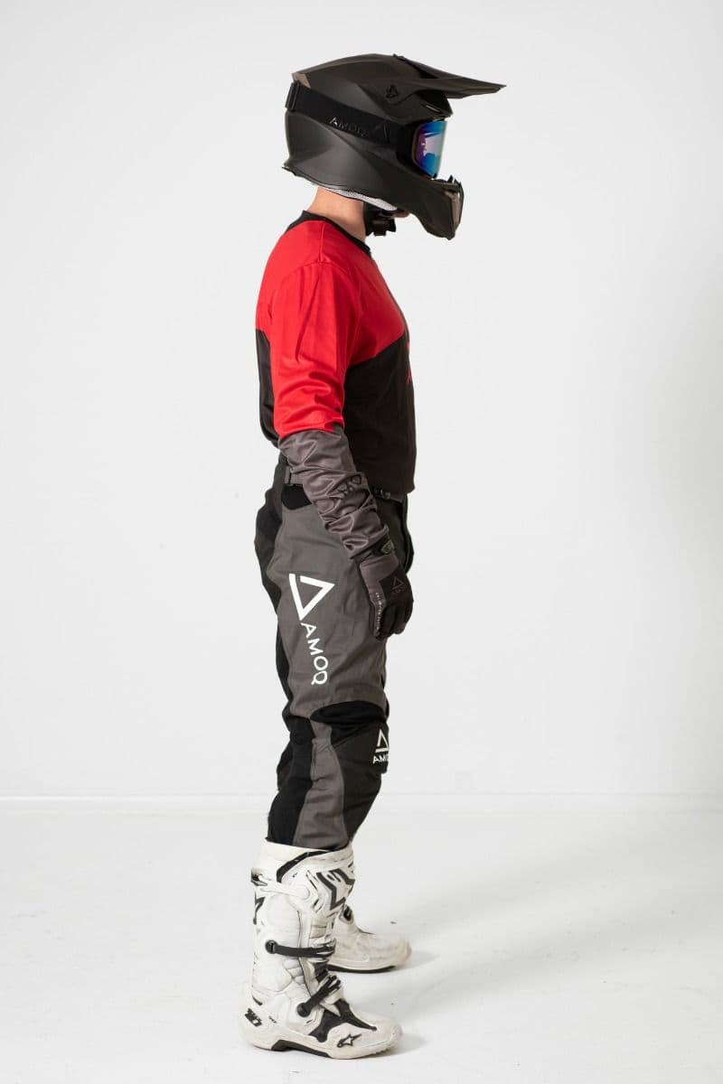 Amoq Ascent Strive Shirt Zwart/Rood