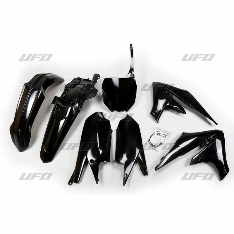 UFO Plastic Kit 5-parts Zwart 001 YZ250F 19-23 YZ450F 18-22