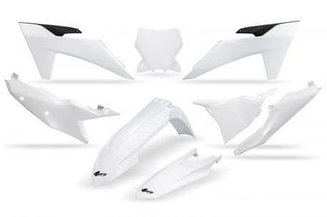 UFO Plastic Kit 5-parts KTM SX/SXF125-450 23-24 Blanc 042