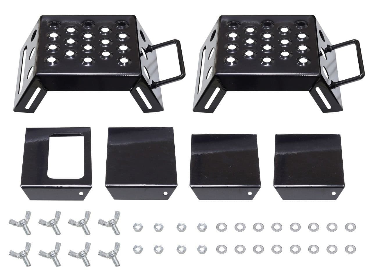 TMV Starting Blocks Schwarz Steel