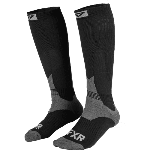 FXR Boost Perform. Sokken (2 Pack) Zwart/Antraciet-S/M