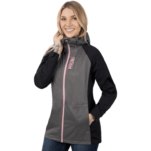 FXR Women Jade Dual Lam. Jacket Char Heather/Dusty Rose