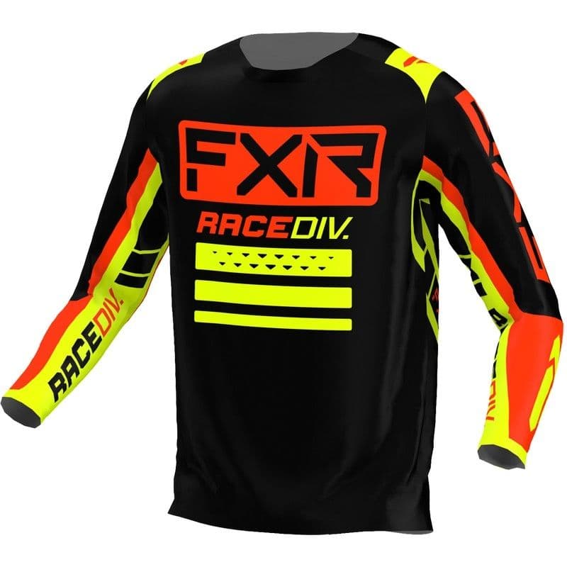 FXR Koppeling Pro MX Shirt Zwart/Nuke Rood/Hivis