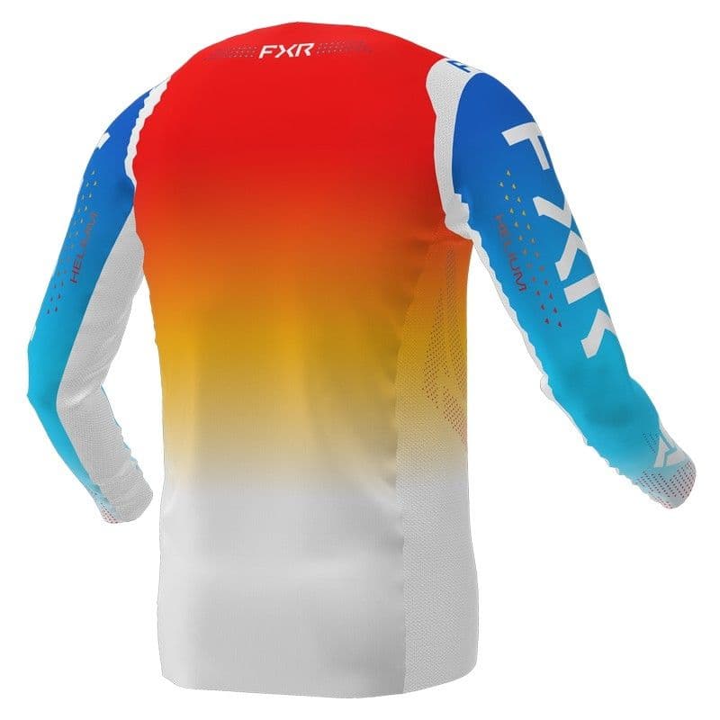 FXR Helium MX Shirt Blauw/Tangerine