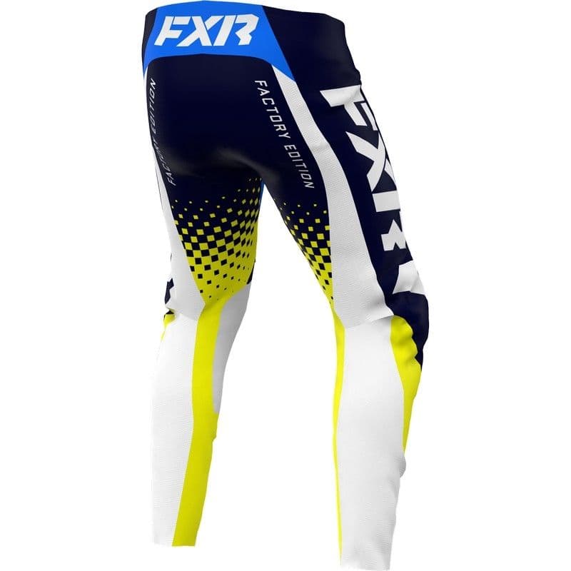FXR Revo MX Broek Midnight/Wit/Geel