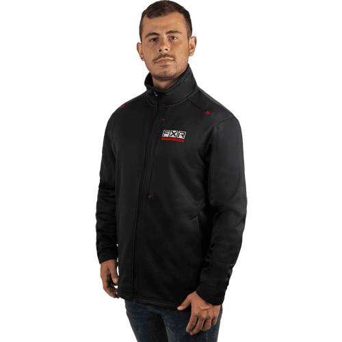 FXR M Elevation Tech Zip-Up Noir/Rouge