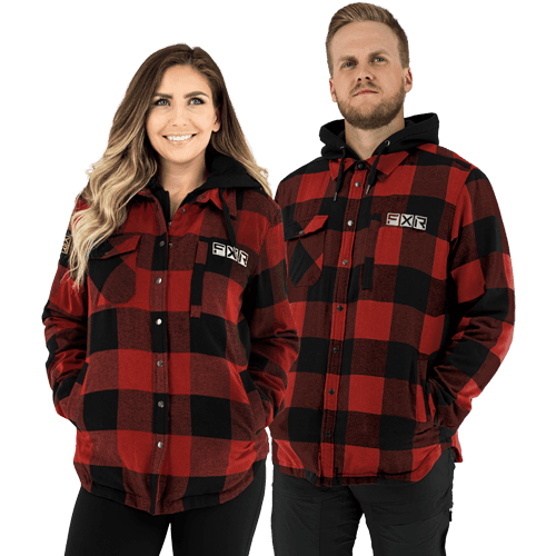 FXR Unisex Timber Insulated Flannel Jacket Rust/Noir