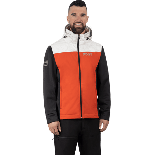 FXR Men Renegade Softshell Jacket 24 Burnt Orange/Schwarz