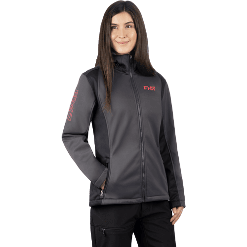 FXR Women Pulse Softshell Jacket 24 Asphalt/Razz