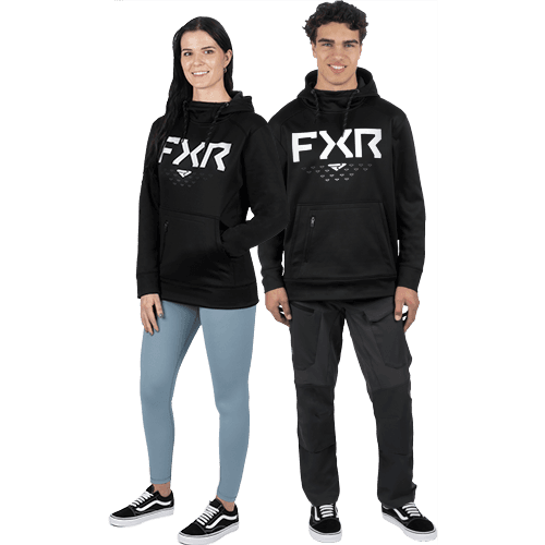FXR Universeel Helium Tech Po Hoodie 24 Zwart/Wit