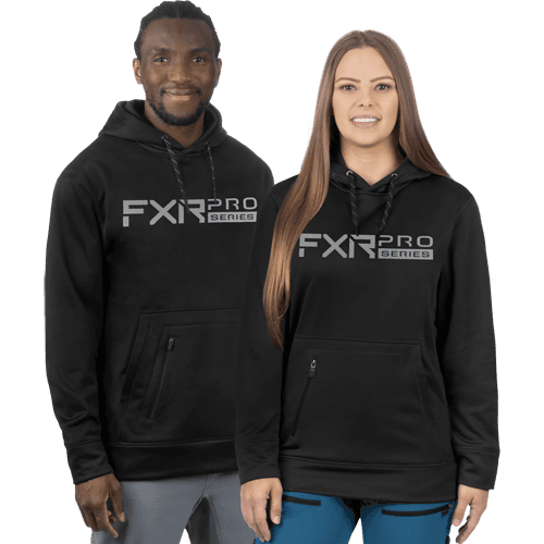 FXR Universeel Pro Tech Po Hoodie 24 Zwart/Grijs
