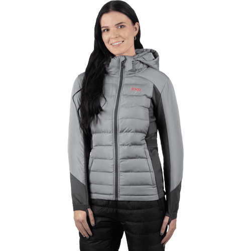 FXR Women Phoenix Quilted Hoodie 24 Grijs/Antraciet