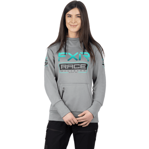 FXR Women Race Division Tech Po Hoodie 24 Grijs/Mint