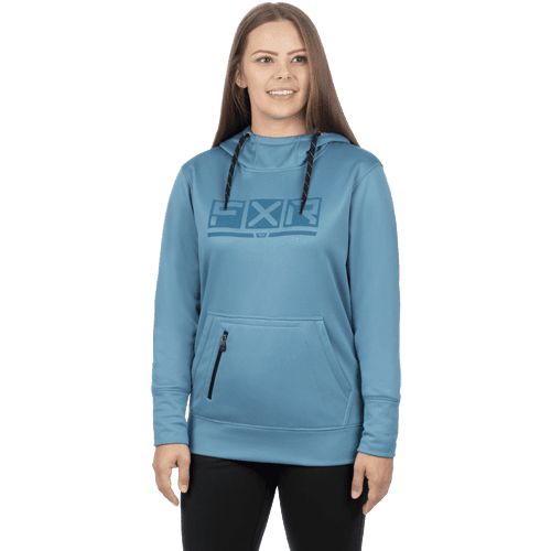 FXR Women Podium Tech Po Hoodie 24 Staal/Dark Staal