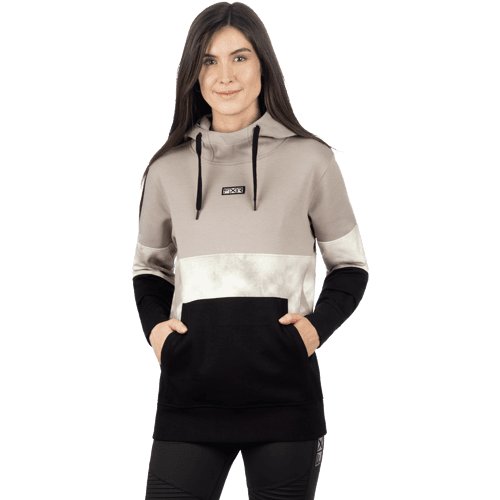 FXR Women Stripe Po Hoodie 24 Zwart/Stone
