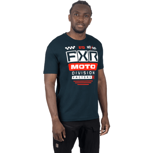 FXR Men Gladiator Premium Shirt 24 Dark Staal/Rood