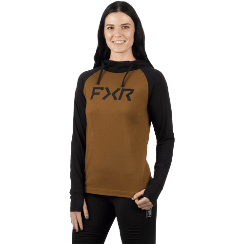FXR Women Train Lite Premium Po Hoodie 24 Zwart/Copper
