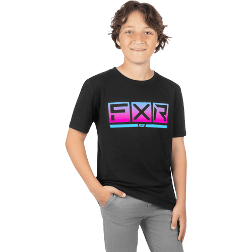 FXR Jeugd Podium Prem Shirt 24 Zwart/Nightclub