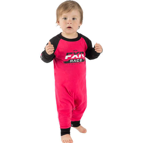 FXR Infant Race Div. Onesie 24 Razz/Zwart
