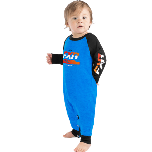FXR Infant Race Div. Onesie 24 Blauw Heath/Zwart