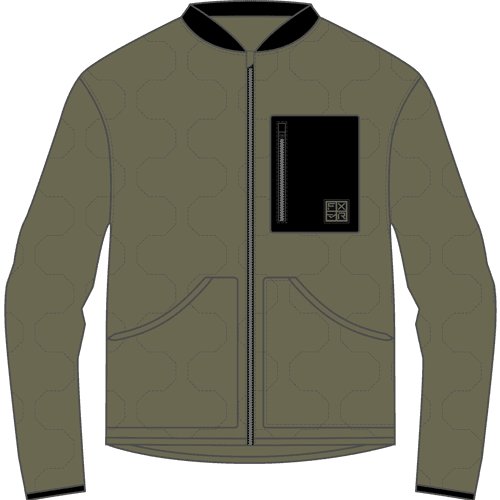 FXR Universa Rig Quilted Jacket 24 Moss/Schwarz
