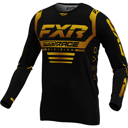 FXR Revo Mx Shirt 24 Zwart/Goud