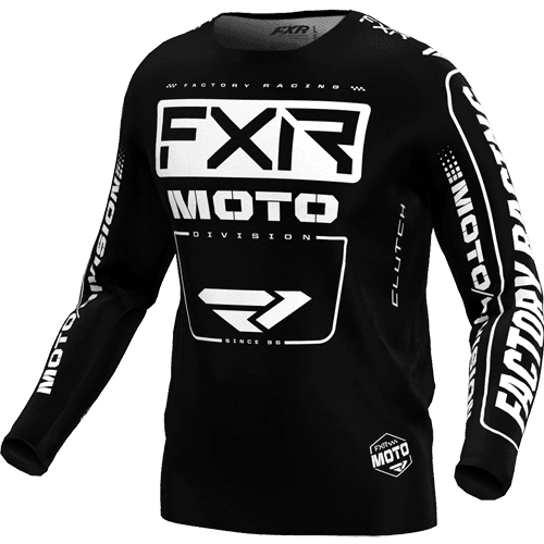 FXR Koppeling Mx Shirt 24 Zwart/Wit